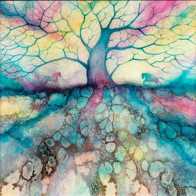 Ashrama - Original by artist Kerry Darlington - Wyecliffe Galleries