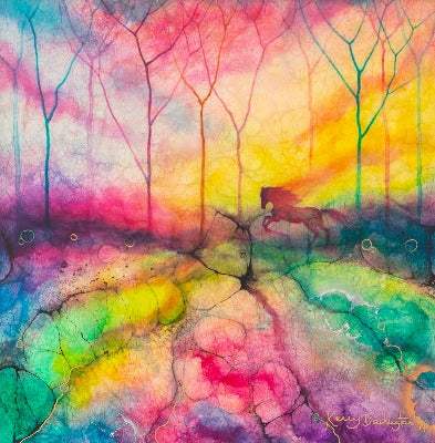 Atzlan - Original by artist Kerry Darlington - Wyecliffe Galleries