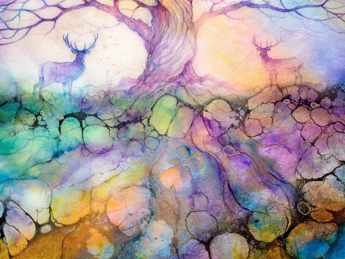 Aurora - Original SOLD by artist Kerry Darlington - Wyecliffe Galleries