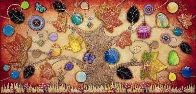 Autumn Festival - Original - SOLD by artist Kerry Darlington - Wyecliffe Galleries