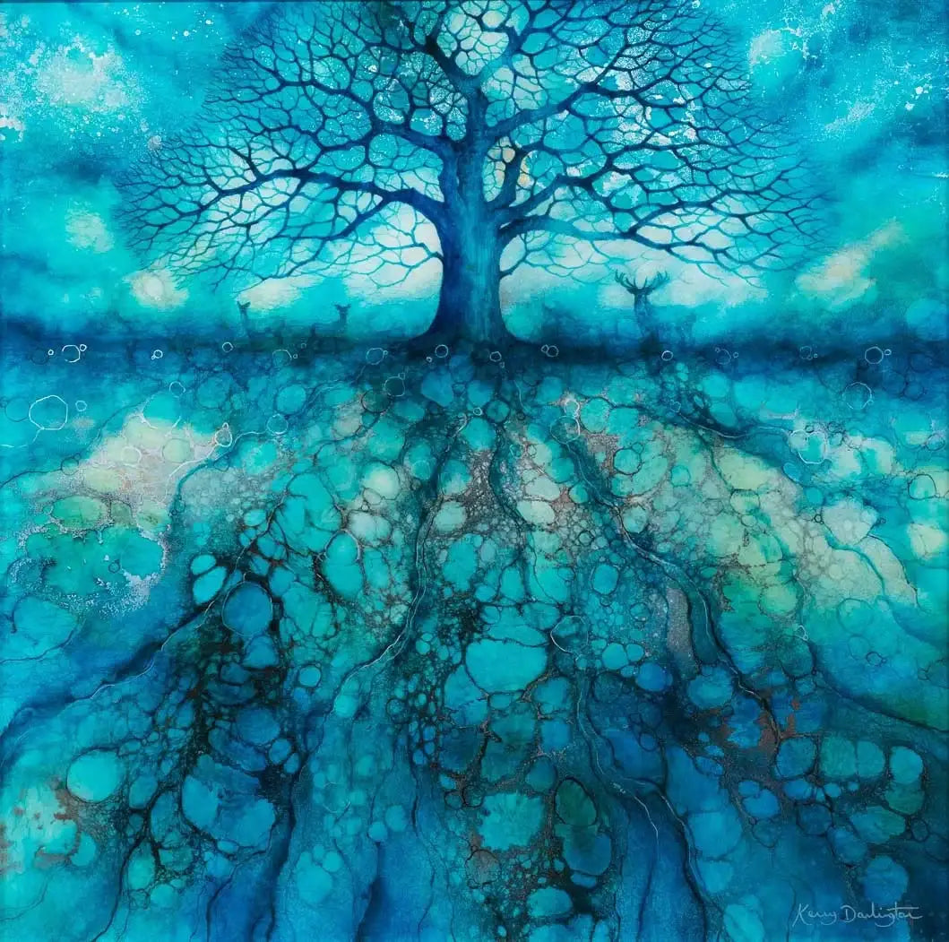 Azure Haze - Original - SOLD by artist Kerry Darlington - Wyecliffe Galleries