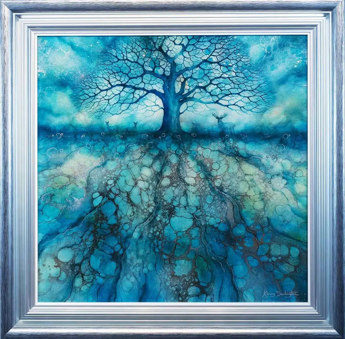 Azure Haze - Original - SOLD by artist Kerry Darlington - Wyecliffe Galleries