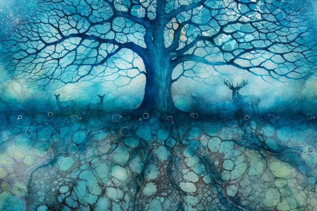 Azure Haze - Original - SOLD by artist Kerry Darlington - Wyecliffe Galleries
