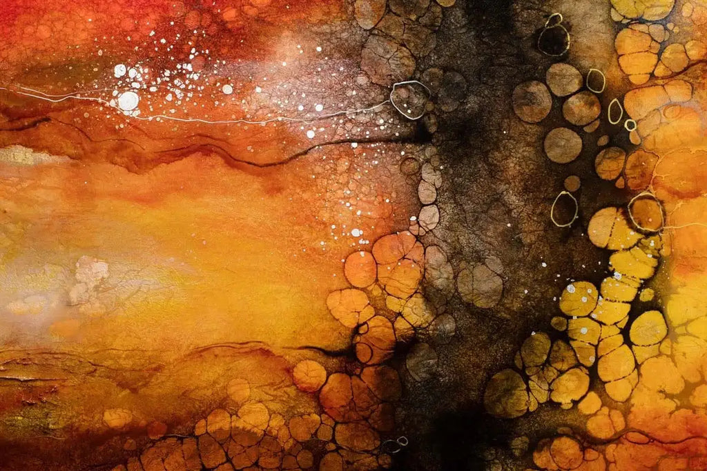 Banda Api - SOLD by artist Kerry Darlington - Wyecliffe Galleries