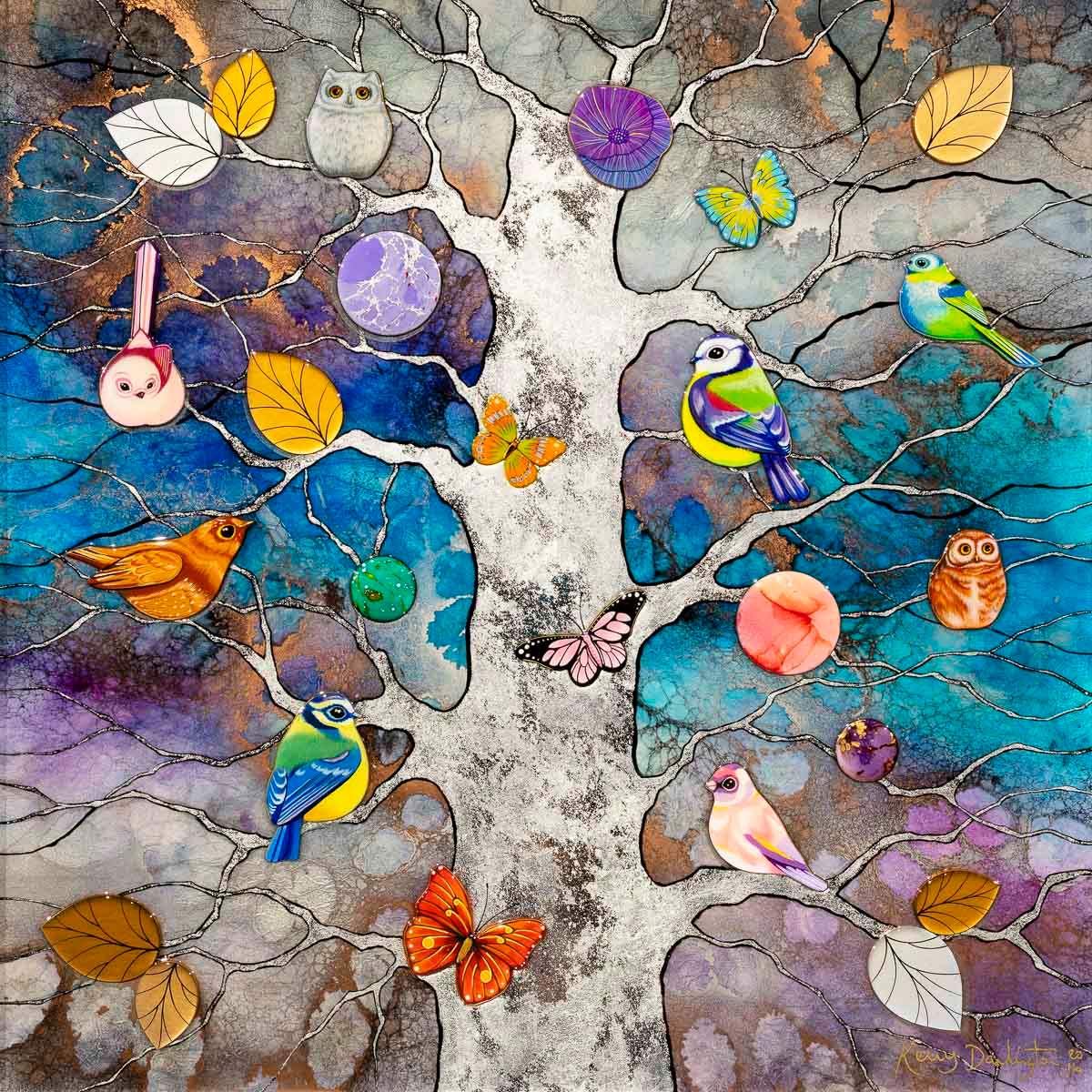 Beautiful Silence - Original - SOLD by artist Kerry Darlington - Wyecliffe Galleries