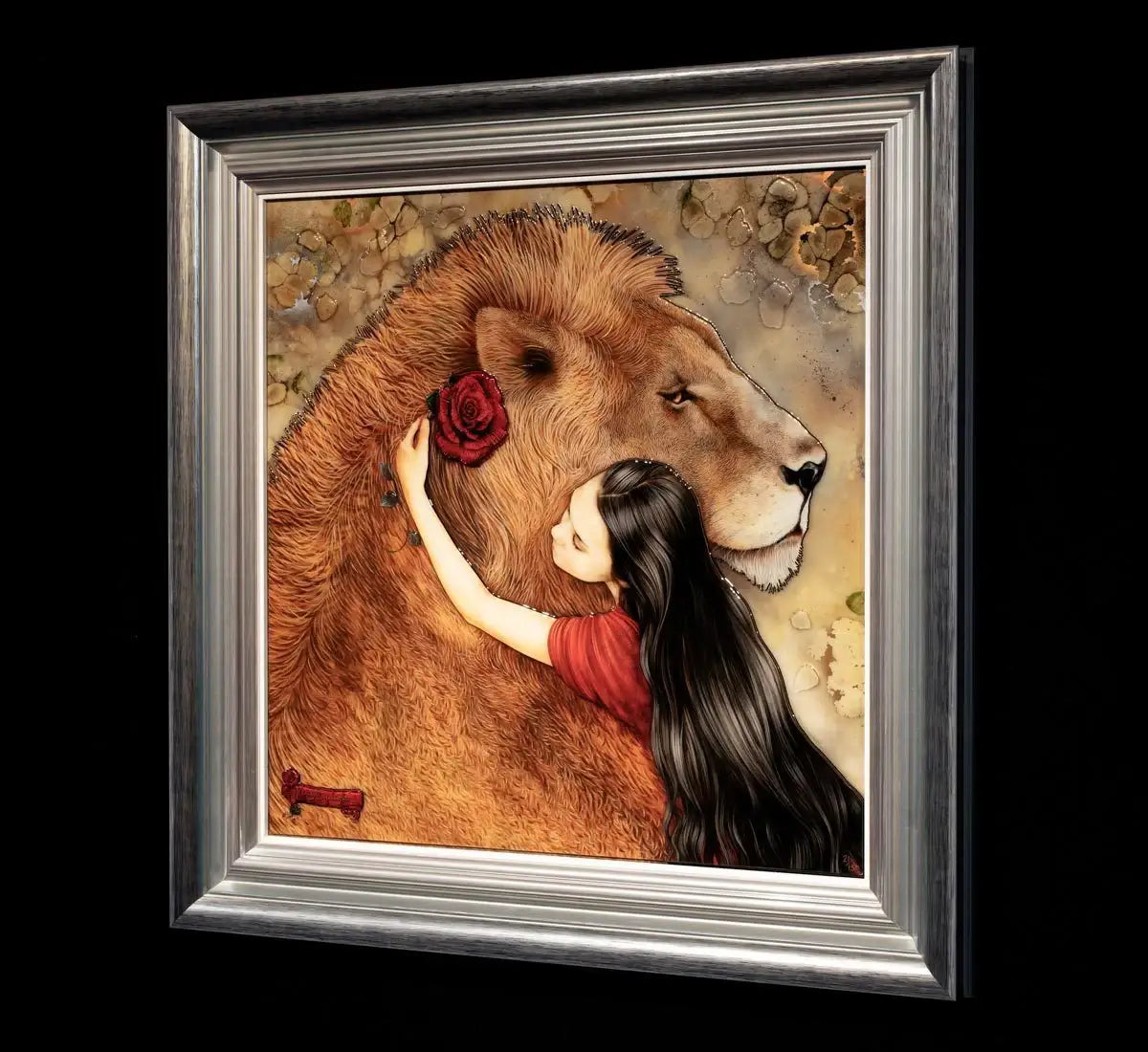 Beauty and the Beast - Edition - SOLD by artist Kerry Darlington - Wyecliffe Galleries