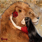 Beauty and the Beast - Edition - SOLD by artist Kerry Darlington - Wyecliffe Galleries