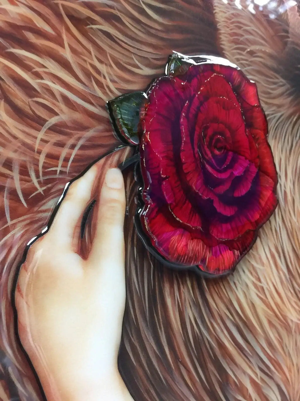 Beauty and the Beast - Edition - SOLD by artist Kerry Darlington - Wyecliffe Galleries