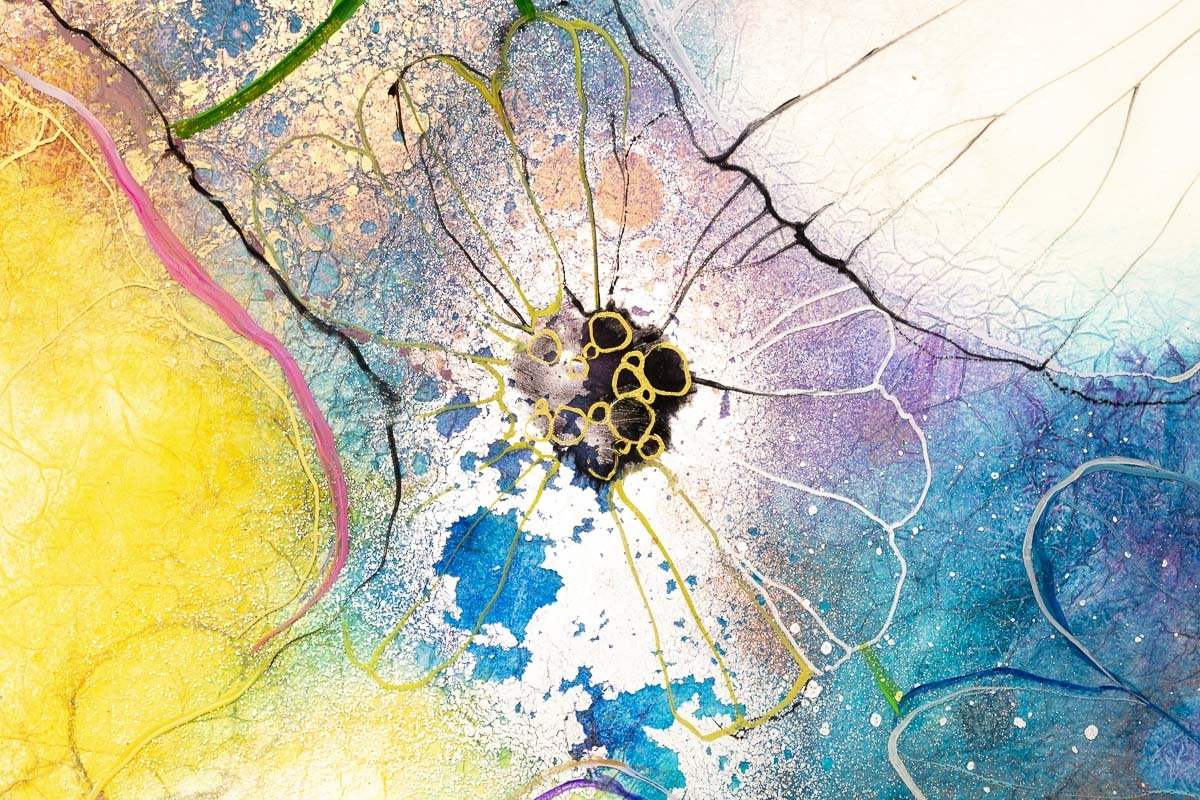 Bee Balm - Original - SOLD by artist Kerry Darlington - Wyecliffe Galleries