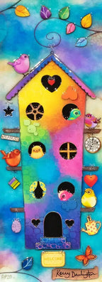 Birdhouse In Your Soul - Unique Edition by artist Kerry Darlington - Wyecliffe Galleries