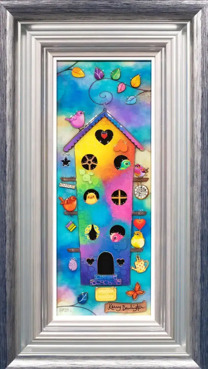 Birdhouse In Your Soul - Unique Edition by artist Kerry Darlington - Wyecliffe Galleries