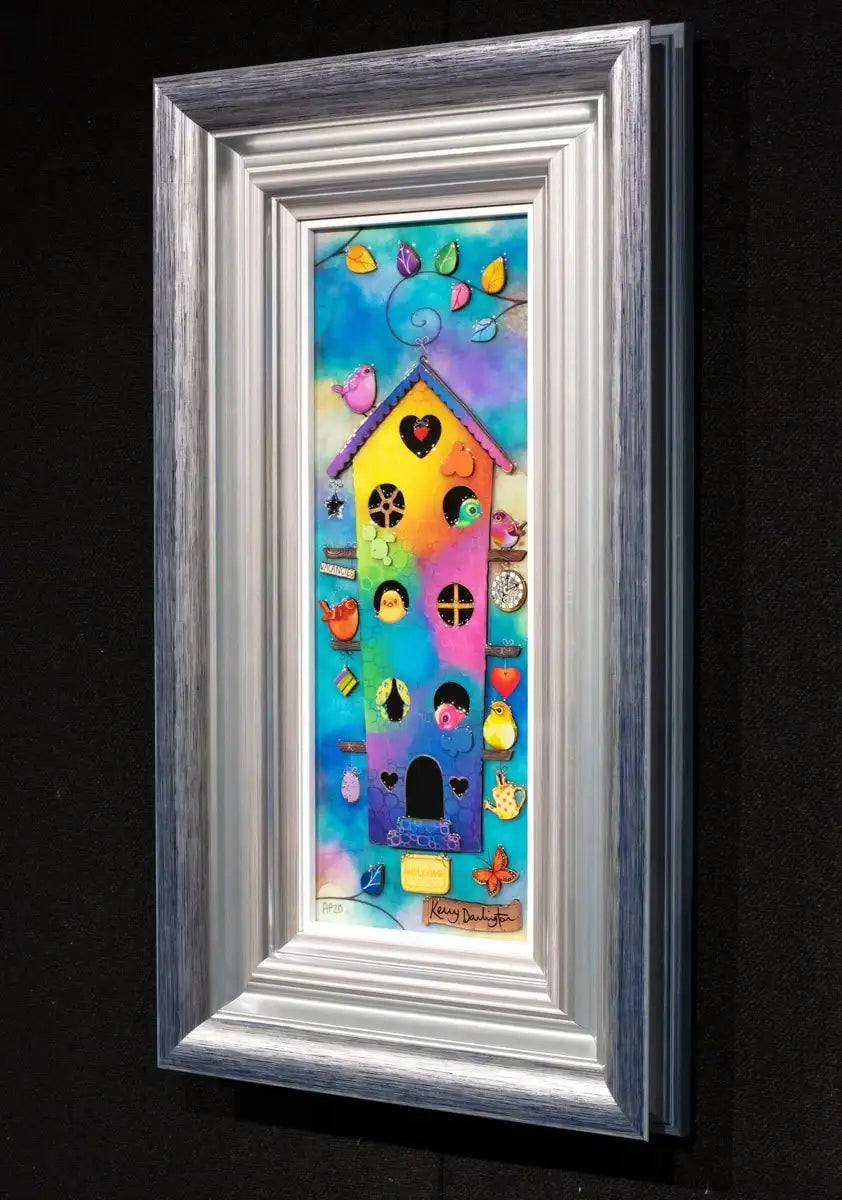 Birdhouse In Your Soul - Unique Edition by artist Kerry Darlington - Wyecliffe Galleries