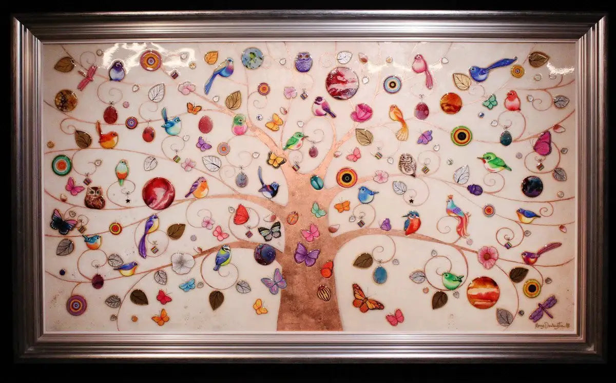 Birds of Paradise - Original - SOLD by artist Kerry Darlington - Wyecliffe Galleries