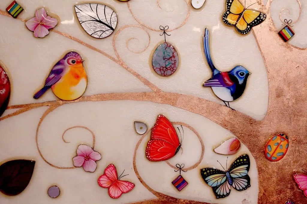 Birds of Paradise - Original - SOLD by artist Kerry Darlington - Wyecliffe Galleries