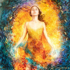 Birth of An Angel - Original - SOLD by artist Kerry Darlington - Wyecliffe Galleries