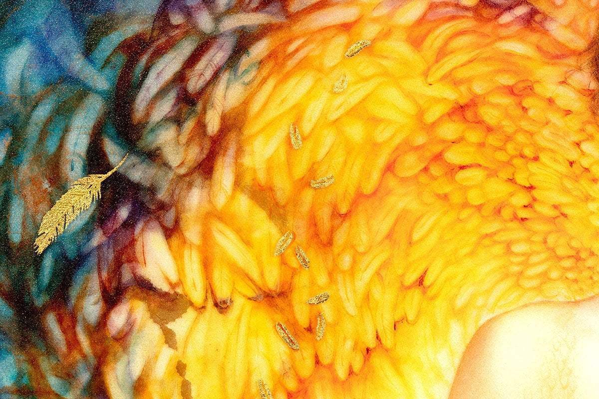Birth of An Angel - Original - SOLD by artist Kerry Darlington - Wyecliffe Galleries