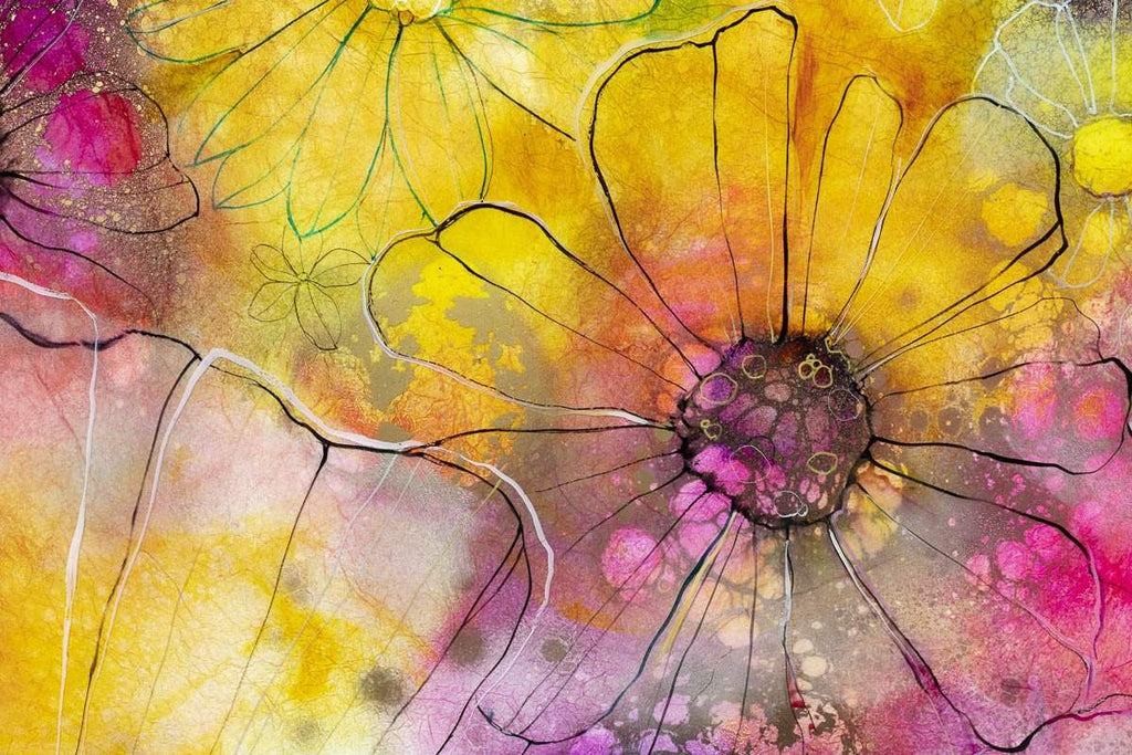 Blanket of Flowers - Original - SOLD by artist Kerry Darlington - Wyecliffe Galleries