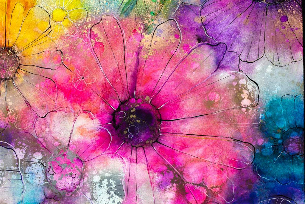 Blanket of Flowers - Original - SOLD by artist Kerry Darlington - Wyecliffe Galleries