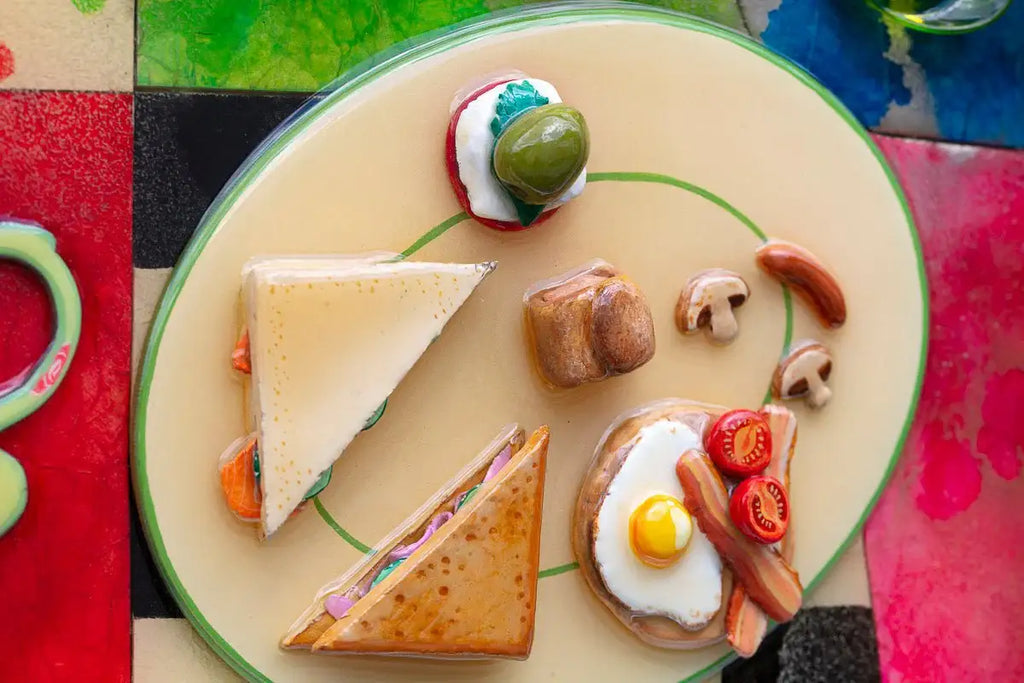 Bloomsbury and Maples Afternoon Tea Shop - Original SOLD by artist Kerry Darlington - Wyecliffe Galleries