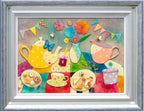 Bloomsbury and Maples Afternoon Tea Shop - Original SOLD by artist Kerry Darlington - Wyecliffe Galleries