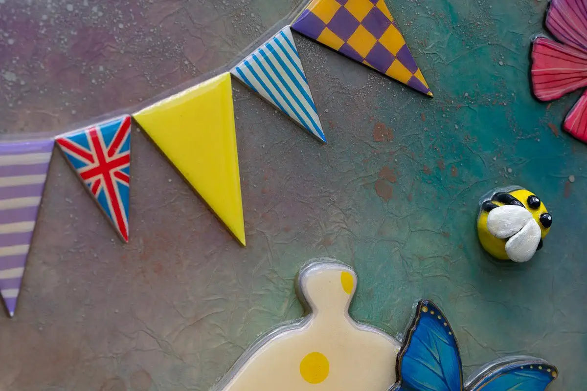 Bloomsbury and Maples Afternoon Tea Shop - Original SOLD by artist Kerry Darlington - Wyecliffe Galleries