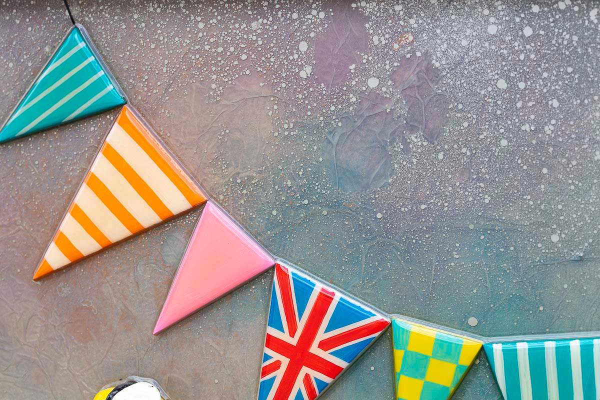 Bloomsbury and Maples Afternoon Tea Shop - Original SOLD by artist Kerry Darlington - Wyecliffe Galleries