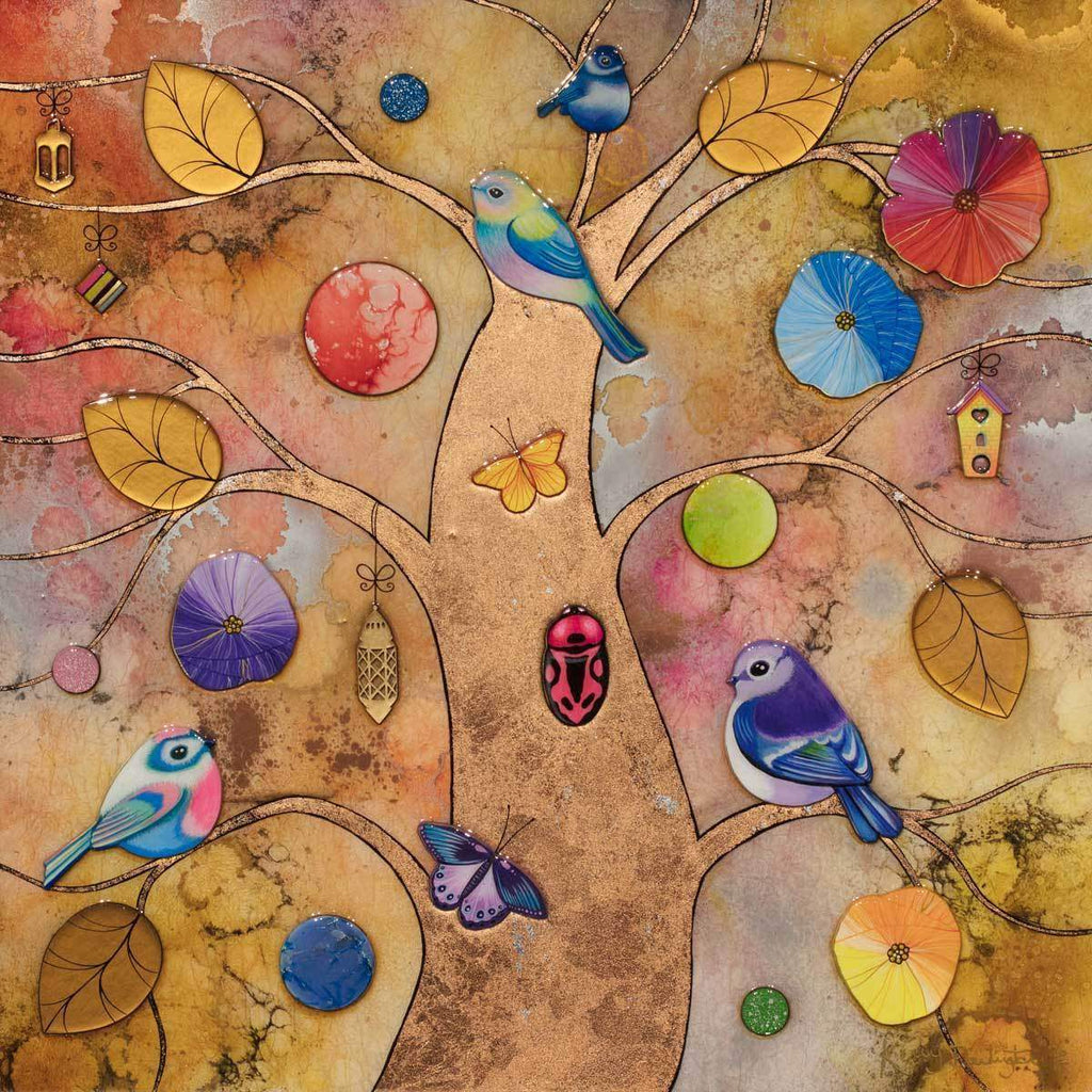 Blossoming - Original - SOLD by artist Kerry Darlington - Wyecliffe Galleries