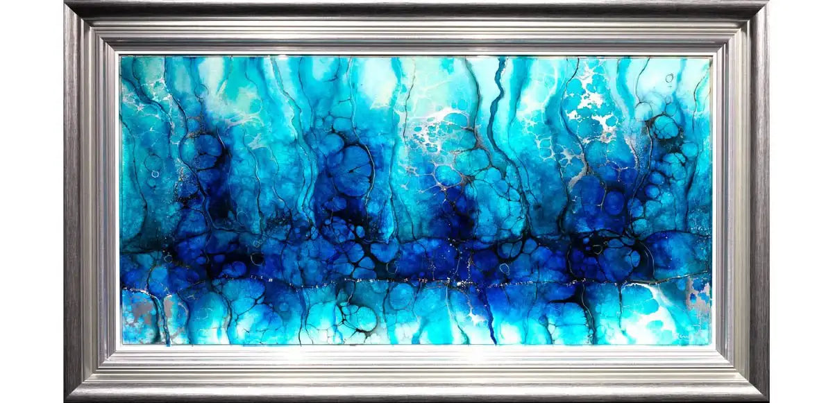 Blue Lake Crater - Original - SOLD by artist Kerry Darlington - Wyecliffe Galleries