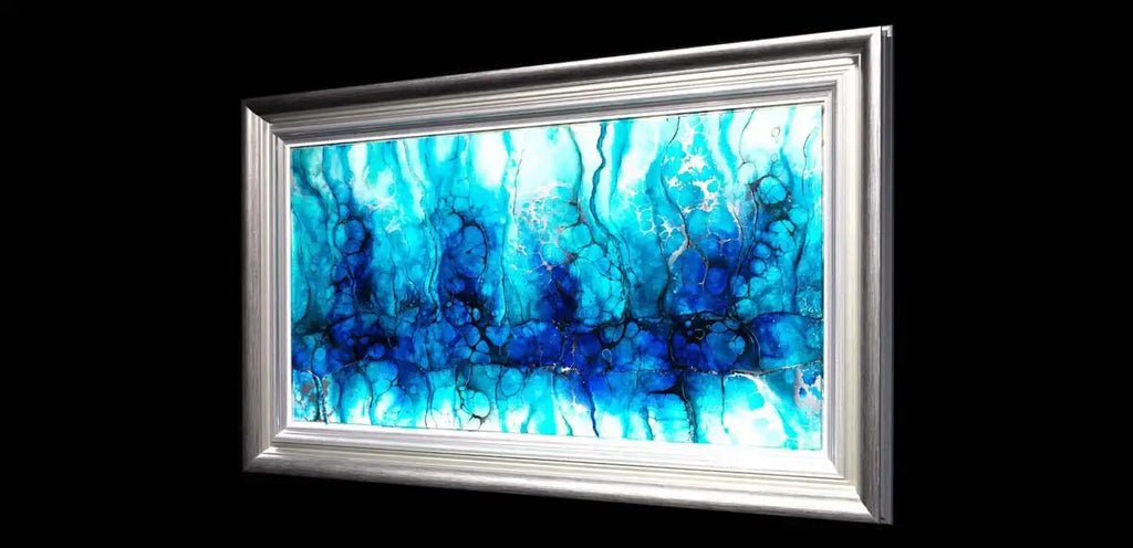 Blue Lake Crater - Original - SOLD by artist Kerry Darlington - Wyecliffe Galleries