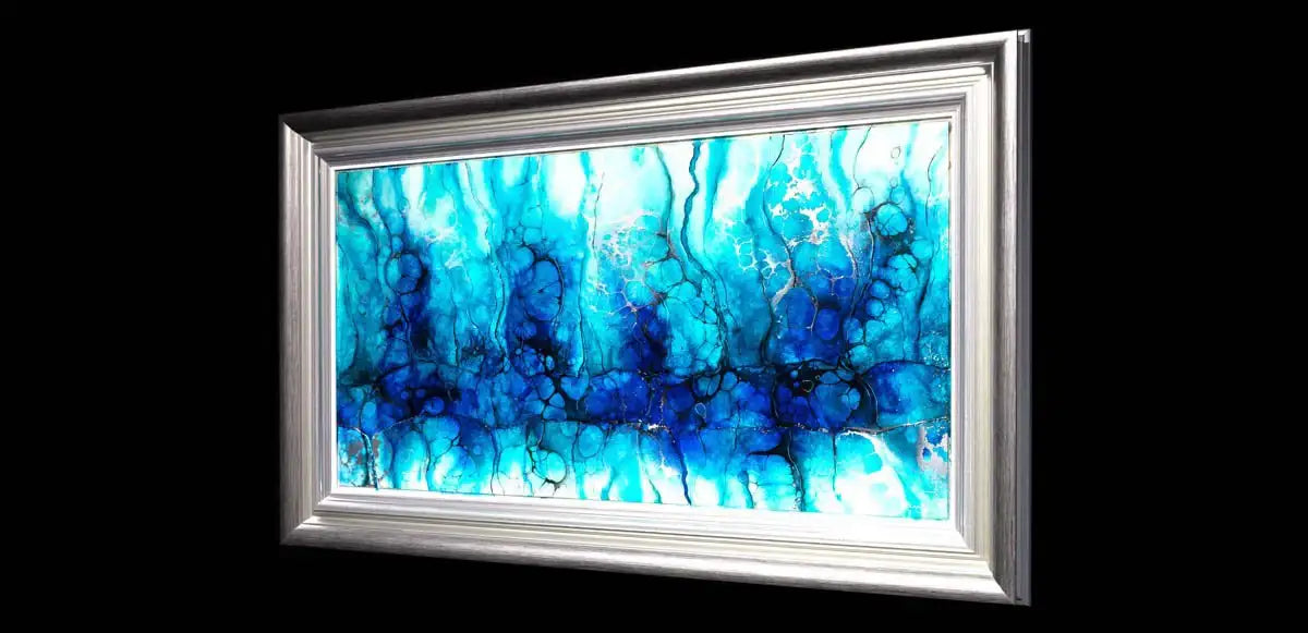 Blue Lake Crater - Original - SOLD by artist Kerry Darlington - Wyecliffe Galleries