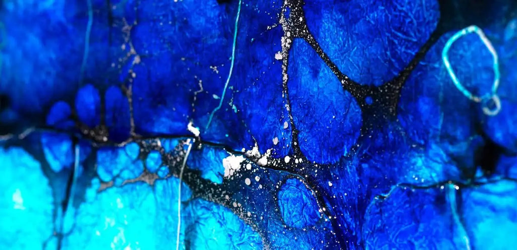 Blue Lake Crater - Original - SOLD by artist Kerry Darlington - Wyecliffe Galleries