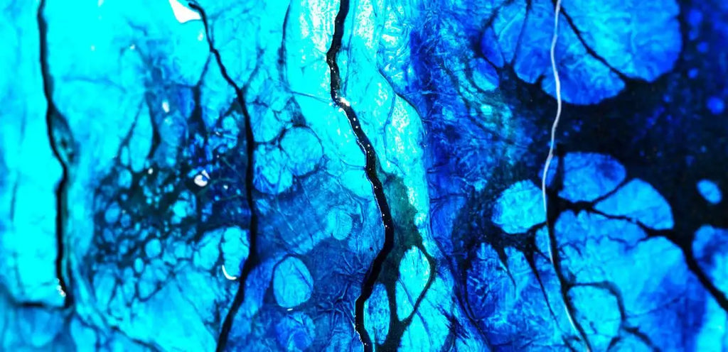 Blue Lake Crater - Original - SOLD by artist Kerry Darlington - Wyecliffe Galleries