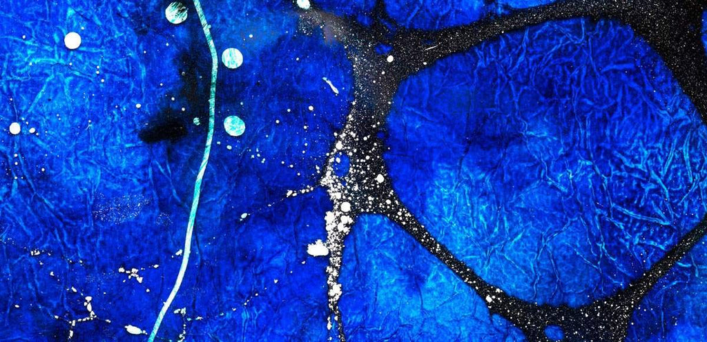 Blue Lake Crater - Original - SOLD by artist Kerry Darlington - Wyecliffe Galleries