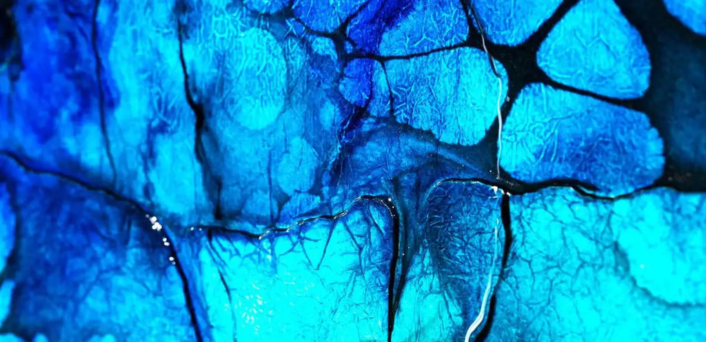 Blue Lake Crater - Original - SOLD by artist Kerry Darlington - Wyecliffe Galleries