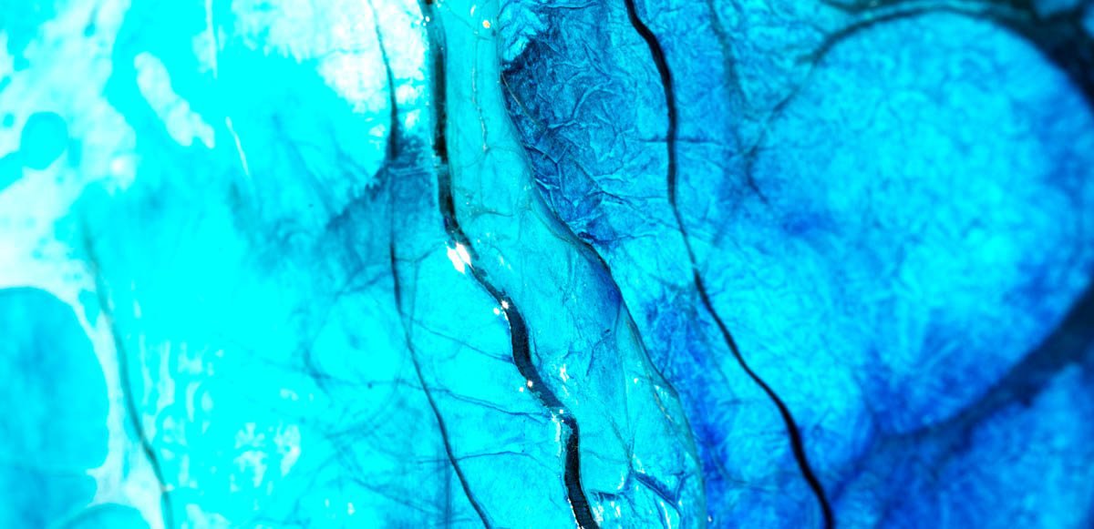 Blue Lake Crater - Original Kerry Darlington Framed