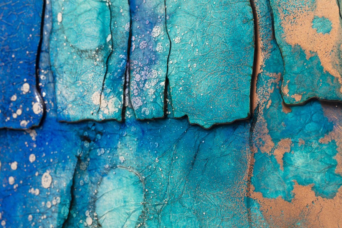 Blue Quartz - Original Kerry Darlington Framed