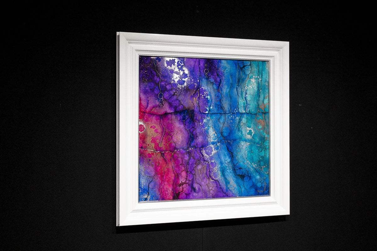 Blue Quartz - Original SOLD by artist Kerry Darlington - Wyecliffe Galleries