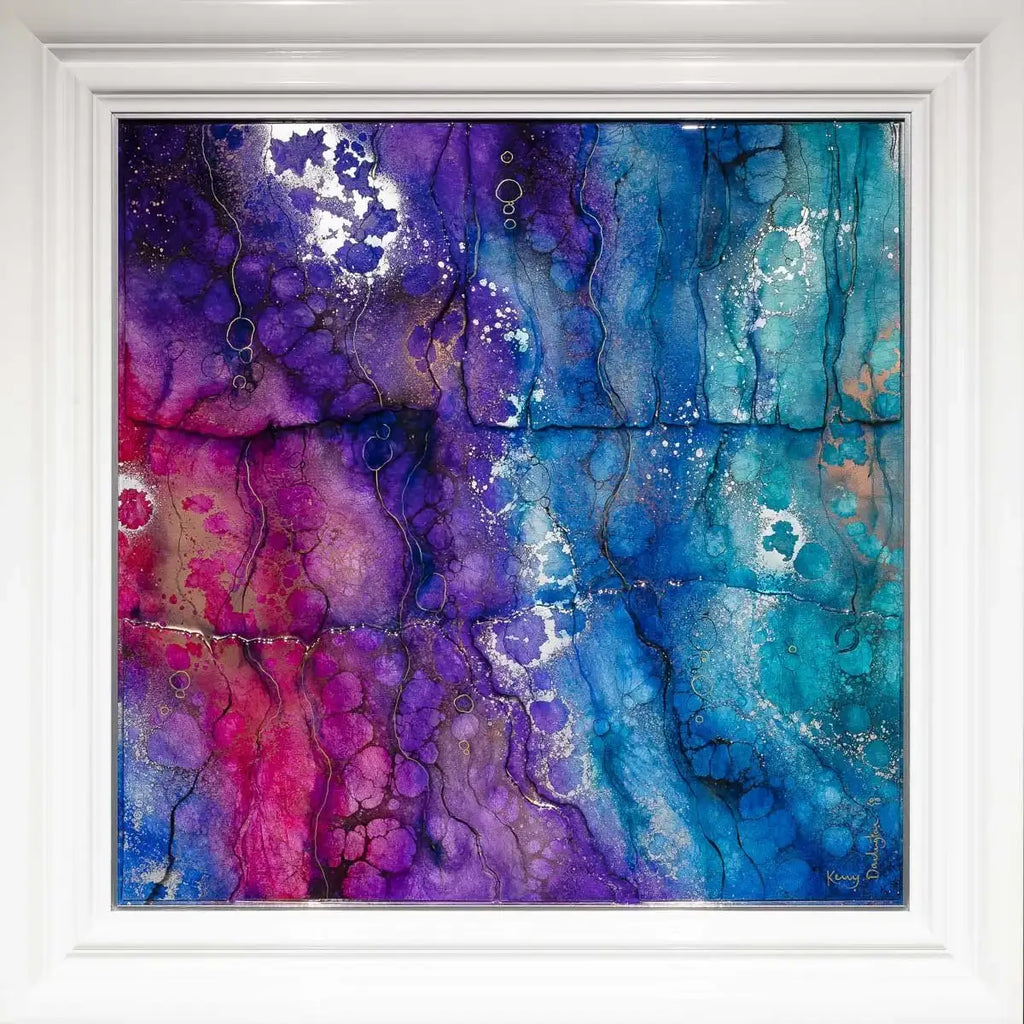 Blue Quartz - Original SOLD by artist Kerry Darlington - Wyecliffe Galleries