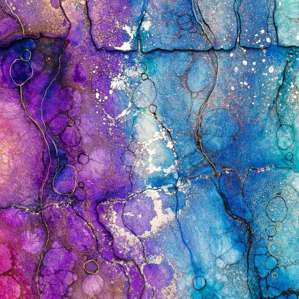 Blue Quartz - Original SOLD by artist Kerry Darlington - Wyecliffe Galleries