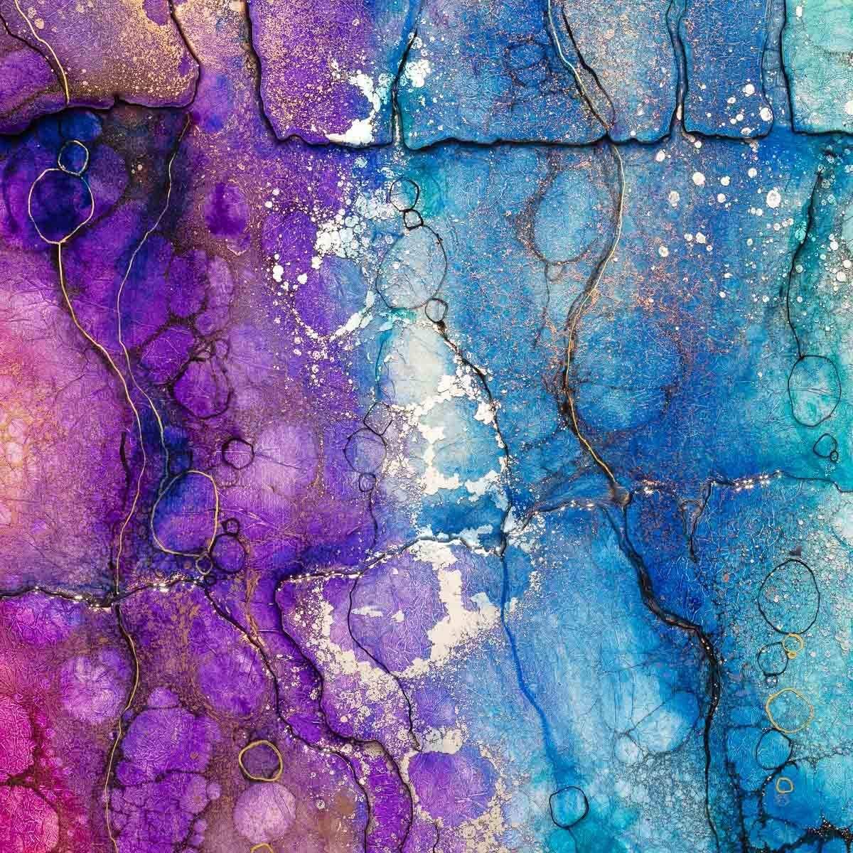 Blue Quartz - Original SOLD by artist Kerry Darlington - Wyecliffe Galleries