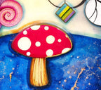 Blue Tree of Charms - Edition by artist Kerry Darlington - Wyecliffe Galleries