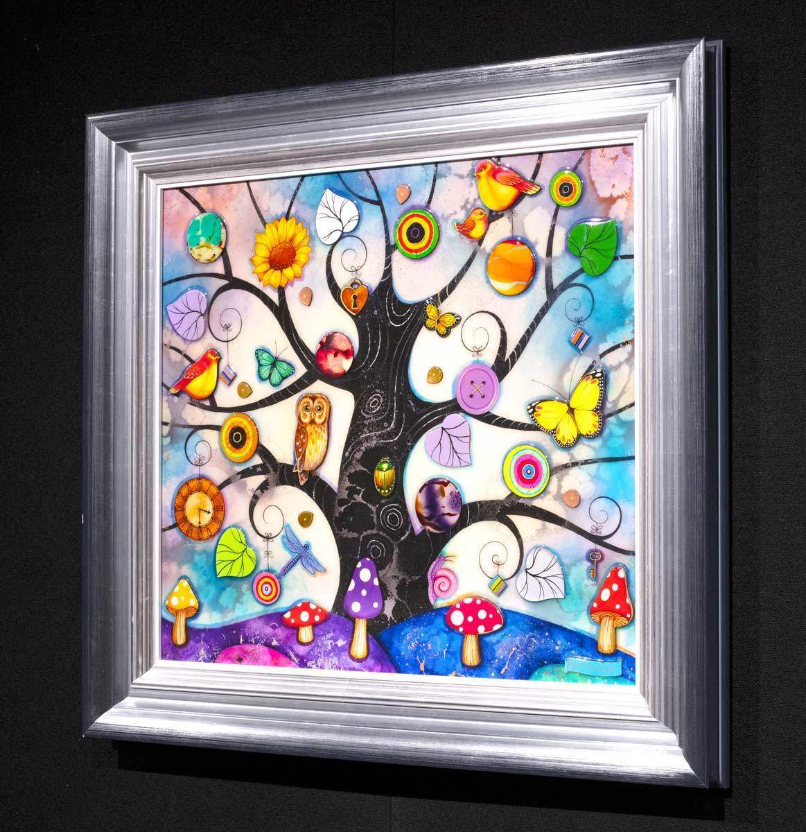 Blue Tree of Charms - Edition by artist Kerry Darlington - Wyecliffe Galleries