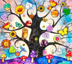 Blue Tree of Charms - Edition by artist Kerry Darlington - Wyecliffe Galleries