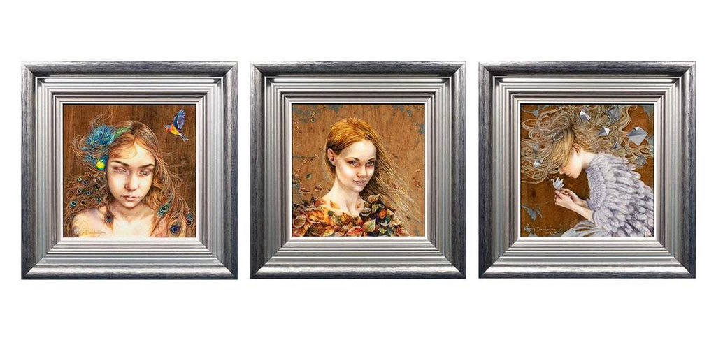 Boutique Faces - Matching Edition Set 2018 - SOLD OUT by artist Kerry Darlington - Wyecliffe Galleries