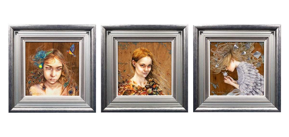 Boutique Faces - Matching Edition Set 2018 - SOLD OUT by artist Kerry Darlington - Wyecliffe Galleries