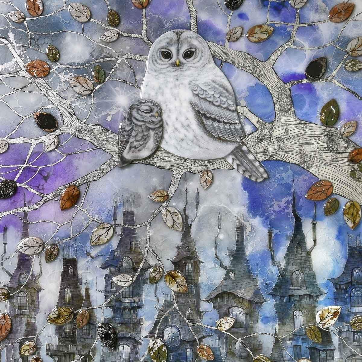 By The Light of The Moon - Original by artist Kerry Darlington - Wyecliffe Galleries