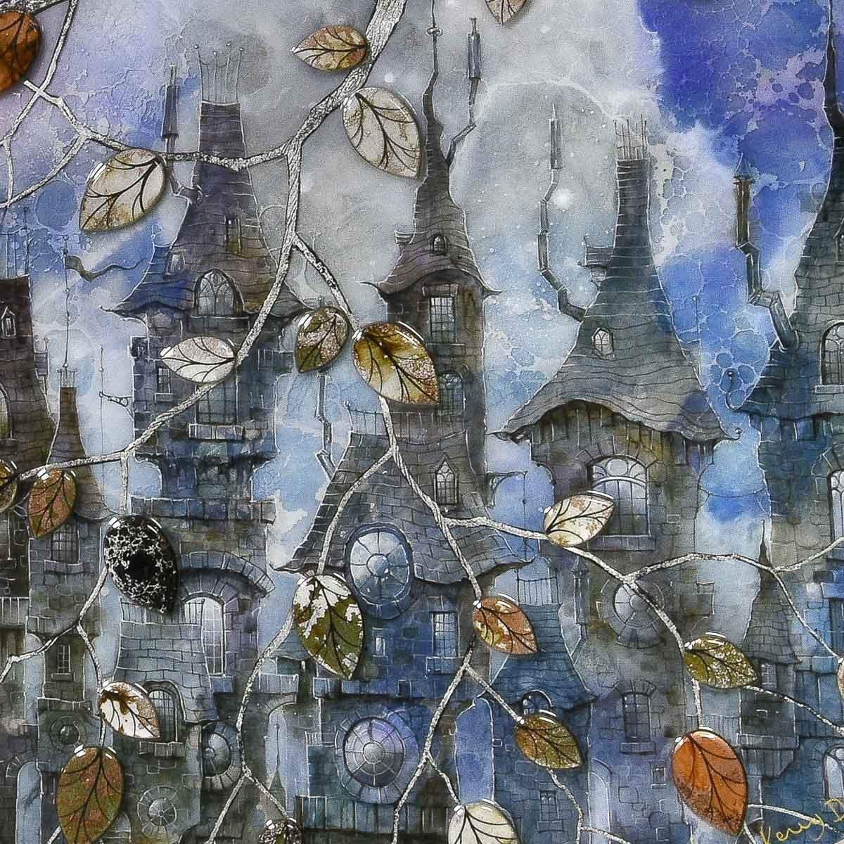 By The Light of The Moon - Original by artist Kerry Darlington - Wyecliffe Galleries