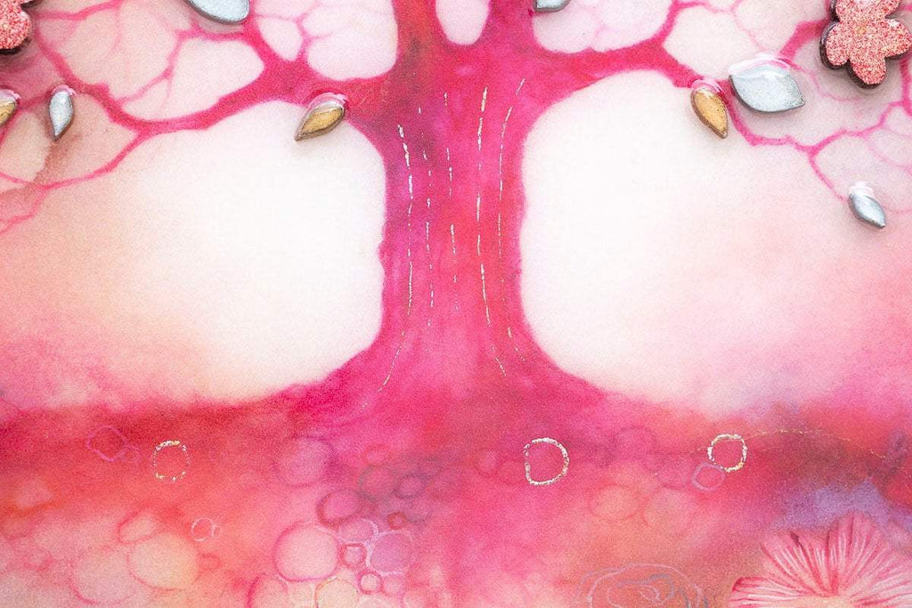 Cherry Blossom - Unique Edition by artist Kerry Darlington - Wyecliffe Galleries