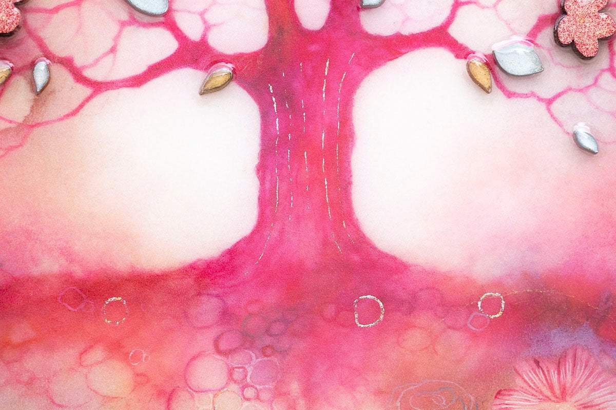 Cherry Blossom - Unique Edition by artist Kerry Darlington - Wyecliffe Galleries