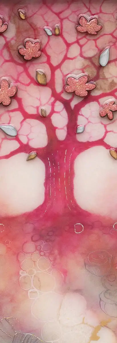 Cherry Blossom - Unique Edition by artist Kerry Darlington - Wyecliffe Galleries